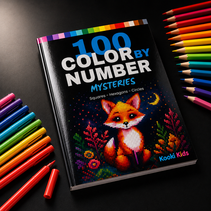 Black Edition & White Edition Color By Number Book (Combo)