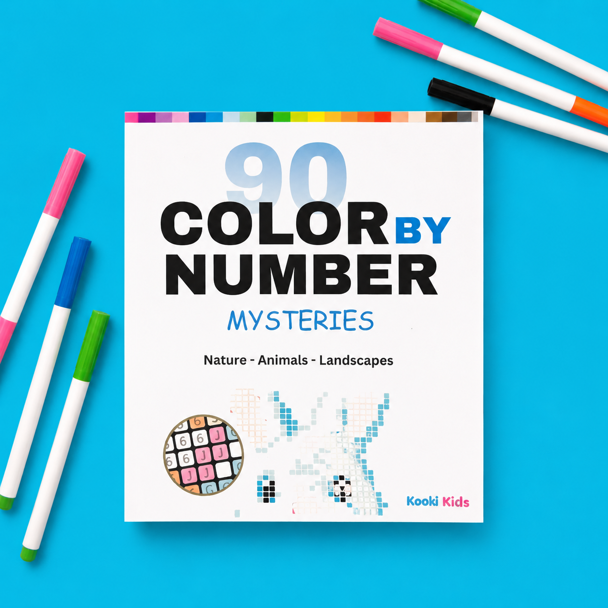 90 Color by Number Mysteries (Mosaic Coloring Book) (Copy)