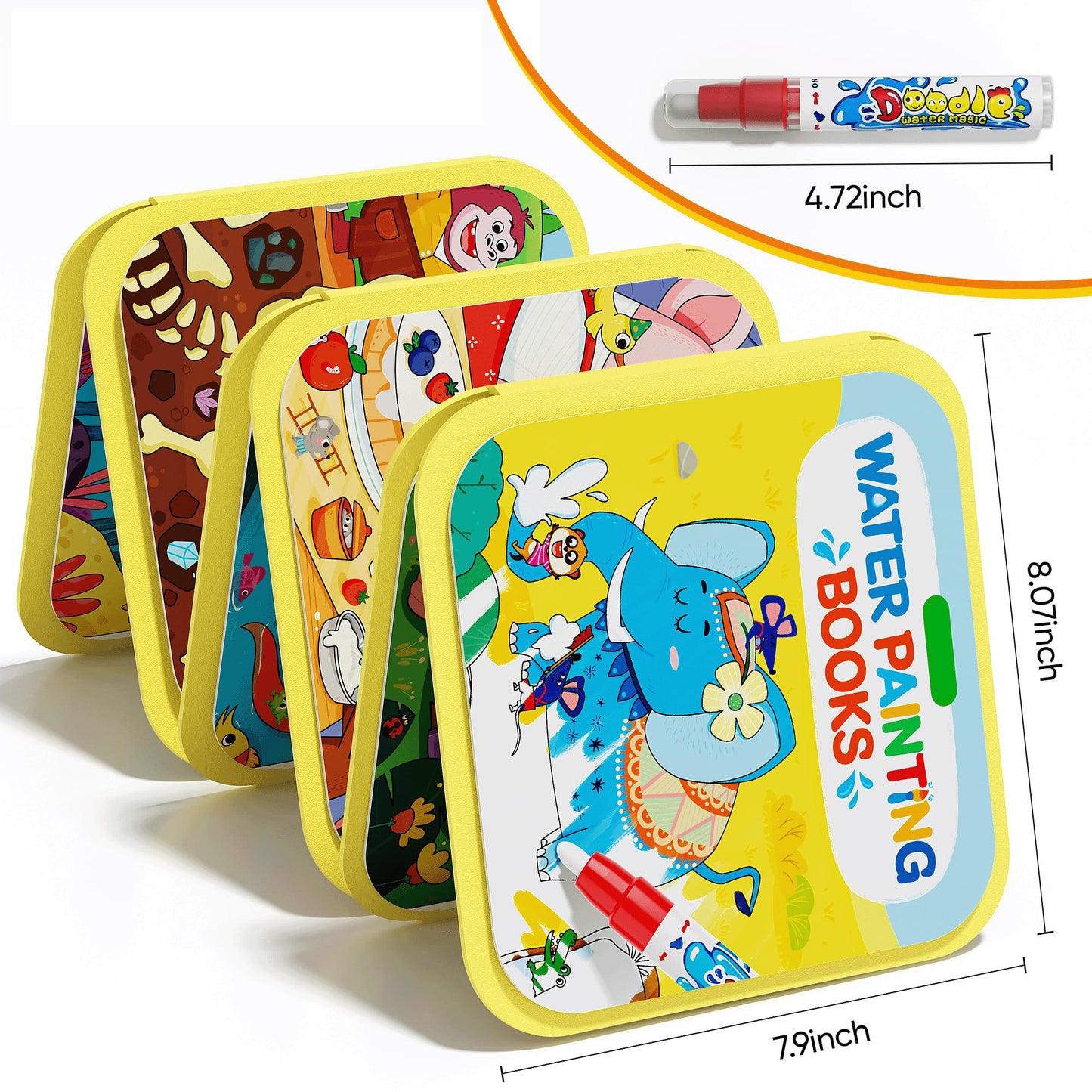 Reusable water painting book- Pack of 3