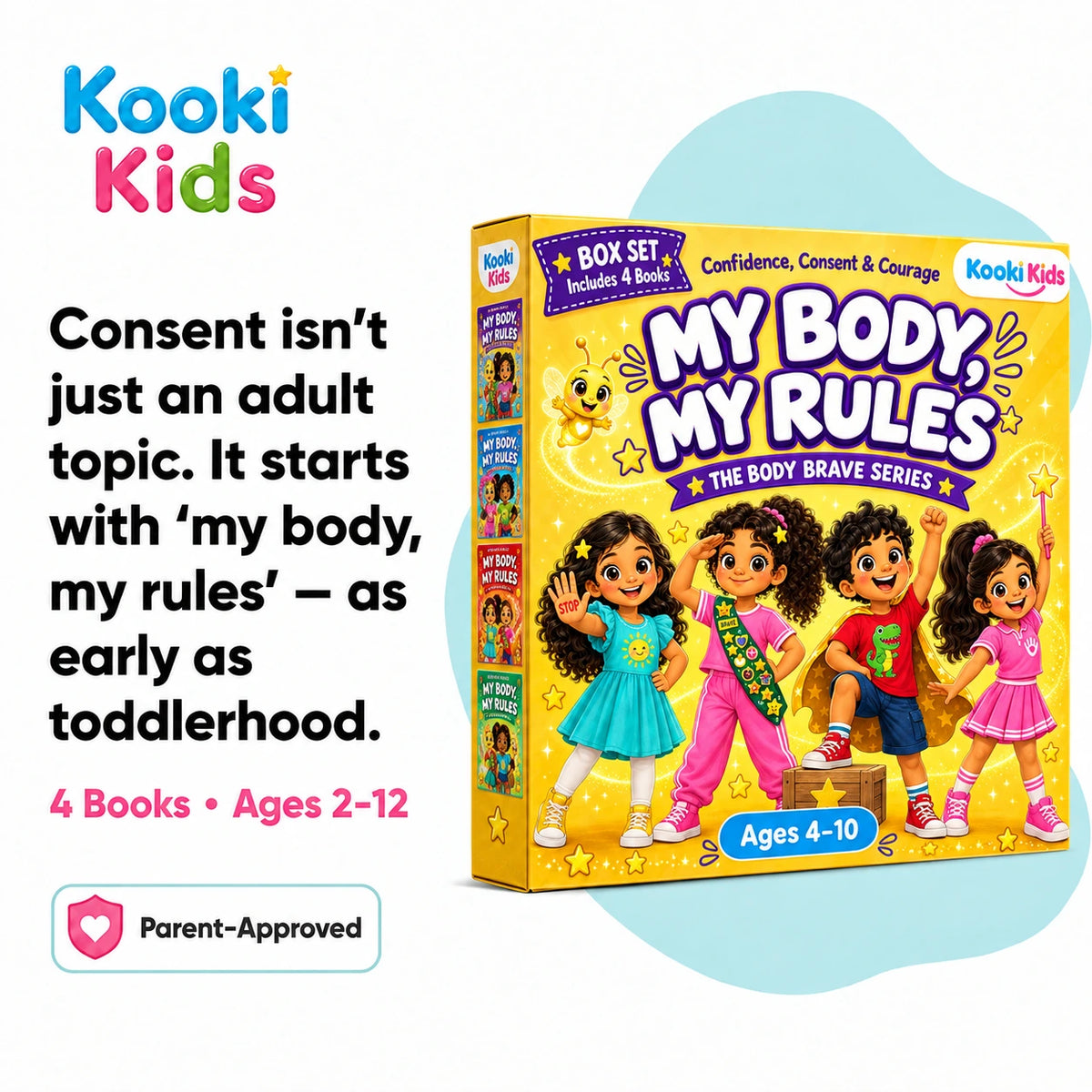 My Body, My Rules — The Body Brave Series | Set of 4 Books (Ages 4-12)