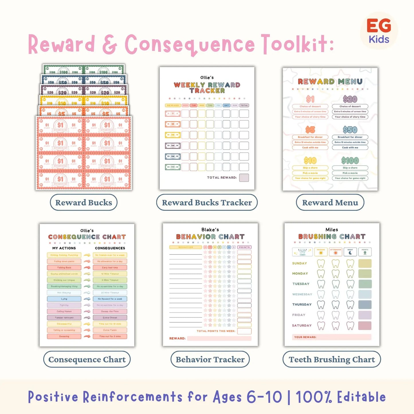 Children ADHD Printables ( 30+ Worksheets and 12 Mini Guides )