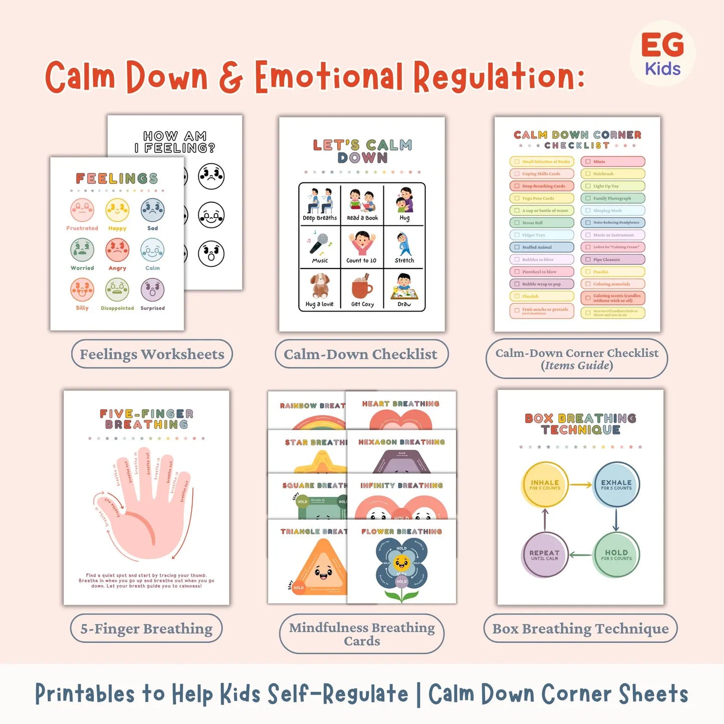 Children ADHD Printables ( 30+ Worksheets and 12 Mini Guides )