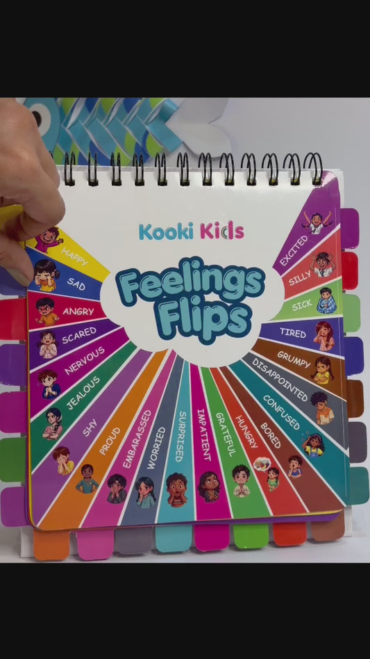 Feelings Flipbook for Kids – Name & Calm 22 Big Emotions, Fewer Meltdowns (Ages 3–8)