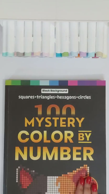 100 Color by Number Mysteries (Mosaic Coloring Book)