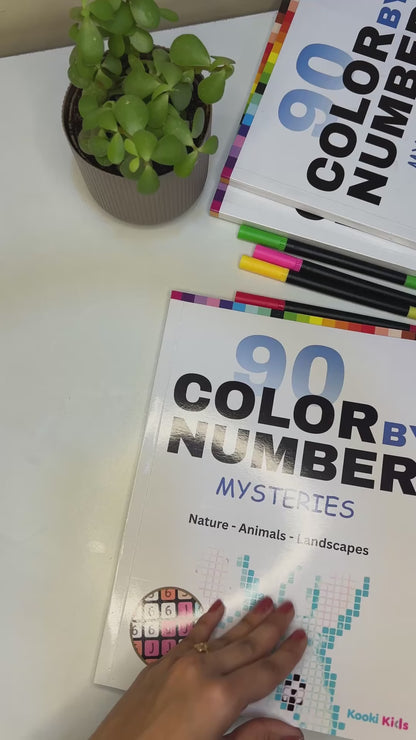 90 Color by Number Mysteries (Mosaic Coloring Book) (Copy)